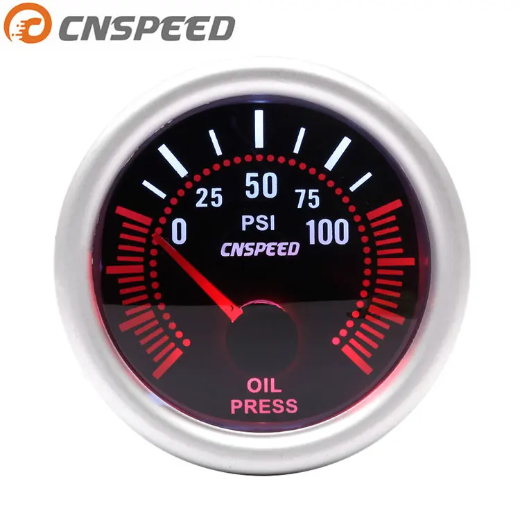 Cnspeed Авто 2 '52 мм давление масла метр 0 ~ 100PSI Автомобильный цифровой светодиодный датчик 12 В