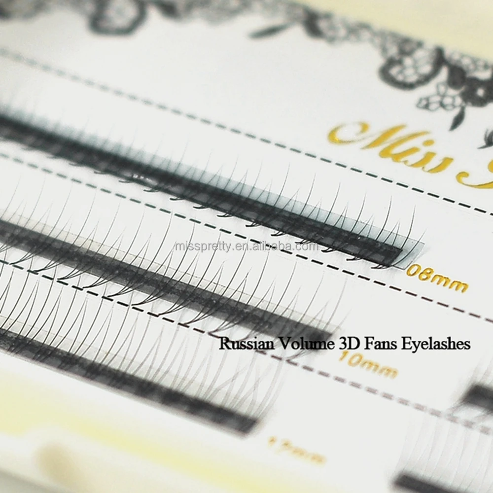 Own Brand Premade Volume Lash Fans 3D Volume Lashes 4D 6D Knot Free Cluster Mink eyelash extension