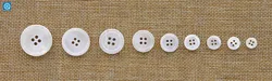 SK Custom Size 14L-44L Shell Button White Mother of Pearl River Shells Shirt Buttons