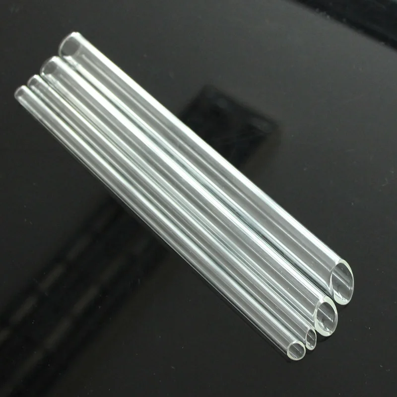 Трубочки для напитков из боросиликатного стекла с прямым дном для молочного чая Boba