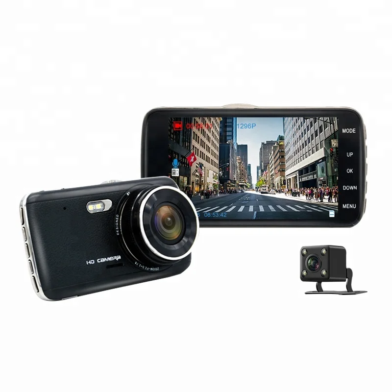 4 Inch Dual Camera Lens Car Safety Camera T900 Mstar Vehicle Travelling Dashcam FHD Automobile Road DVR with Optional GPS Logger