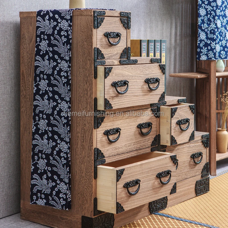 Entracne paulownia wooden and modern chests of drawers