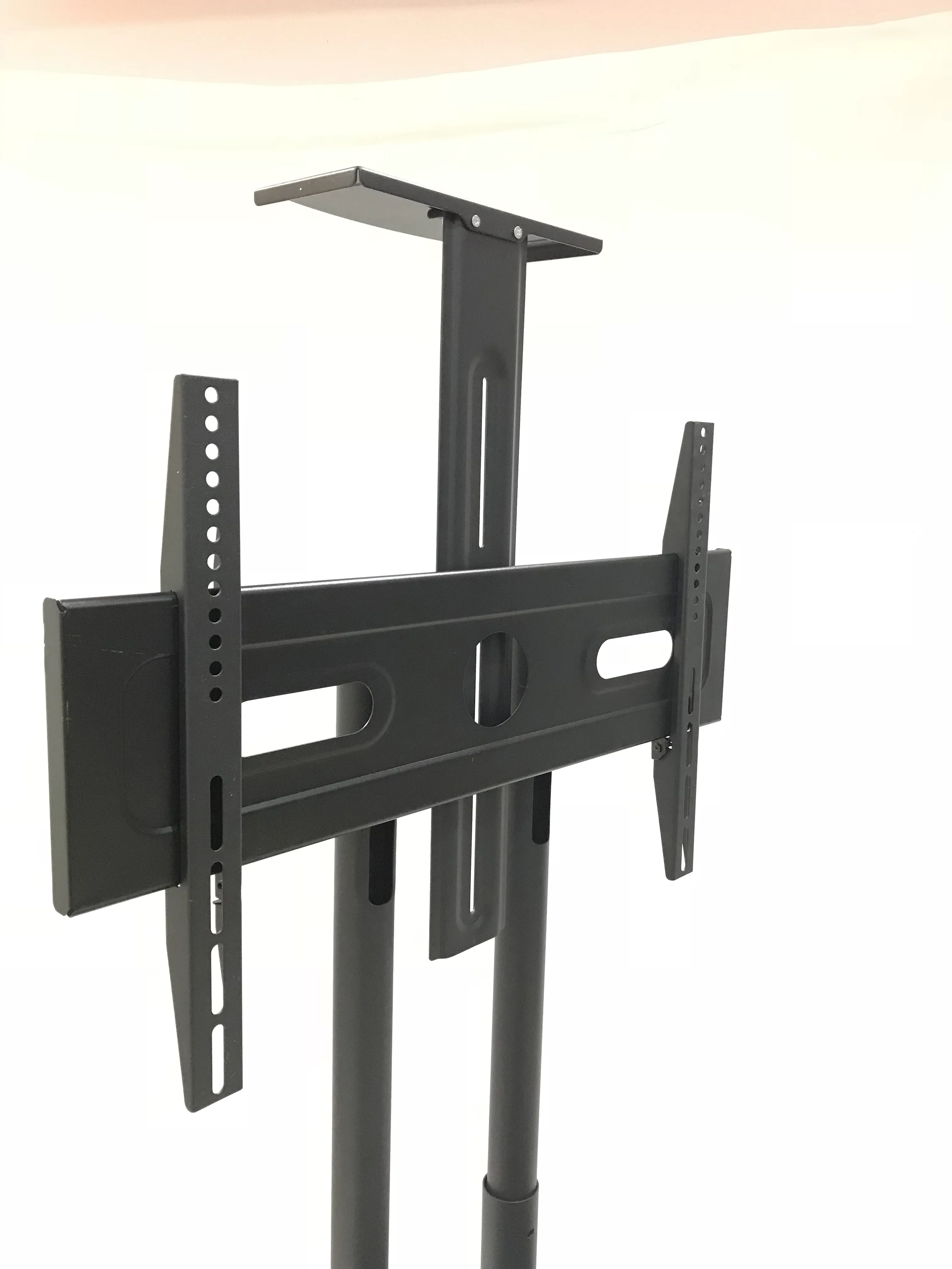 Portable Metal Iron Wheels Movable TV Mount stand / mobile tv trolley cart / LCD tv stand cart