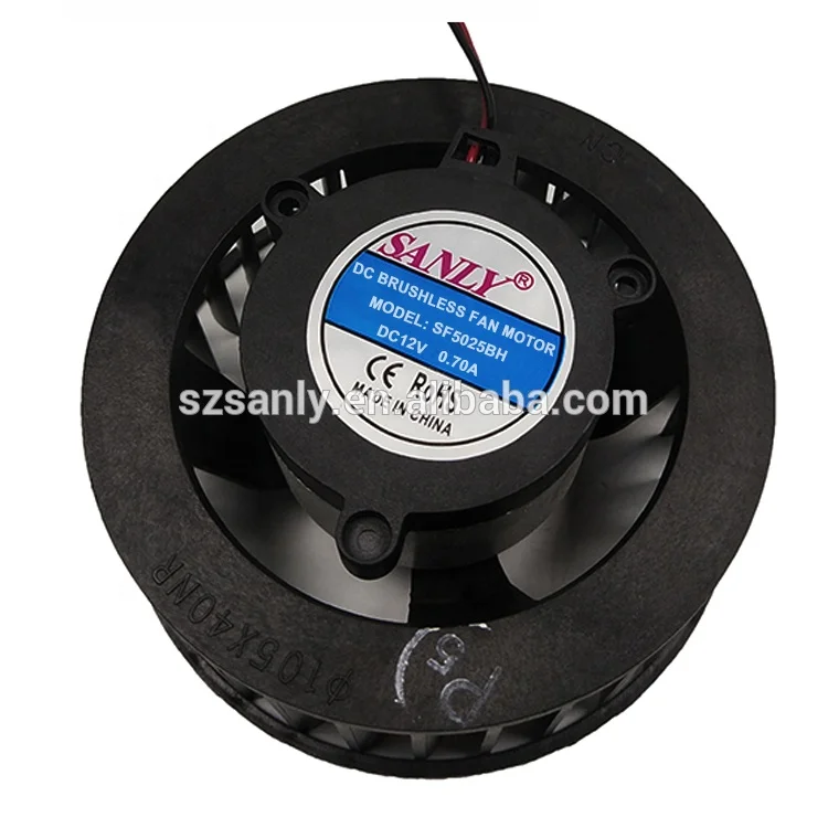 SANLY 10540 105x40mm Plastic Impeller 56.5CFM 12V DC brushless Centrifugal Fan