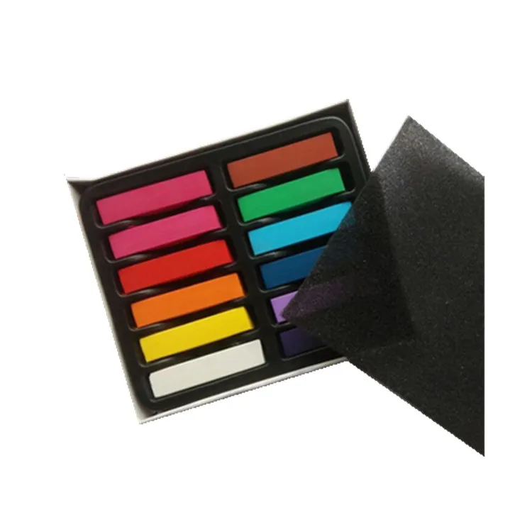 
High quality selling Temporary 12 color hair chalk hair dye pastel chalk 