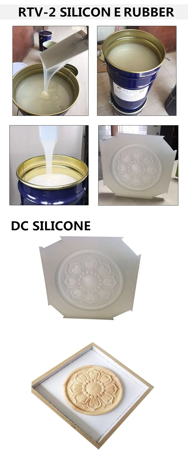 Best selling items platinum cure liquid silicone plaster moulding mold making rtv-2 liquid silicone rubber