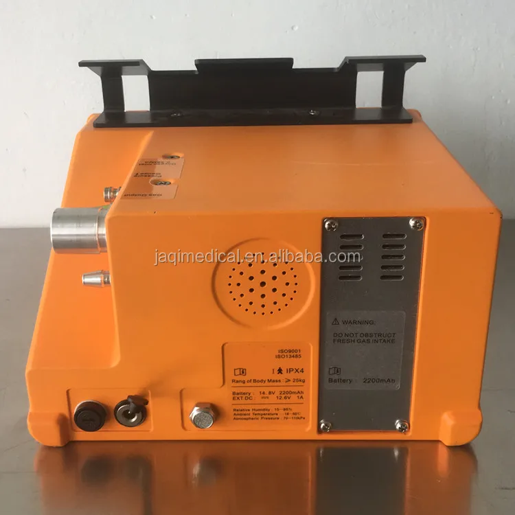 JQ-X10PLUS Multi-functional emergency transport ventilator with Oxygen bottle and battery