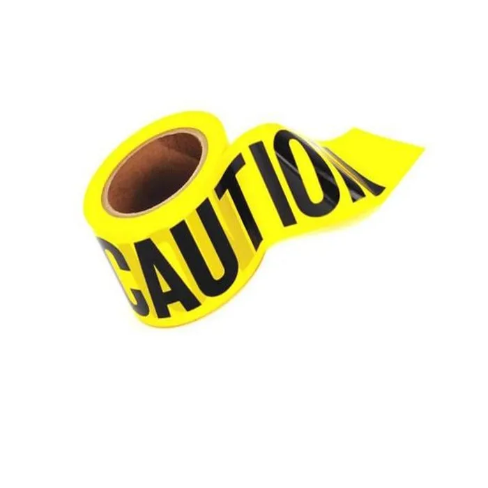 Wholesale custom pvc safety underground detectable barricade barrier floor hazard caution security warning ribbon tape