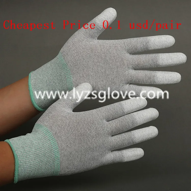 Low Price High Quality Esd Anti Static Pu Coated Gloves