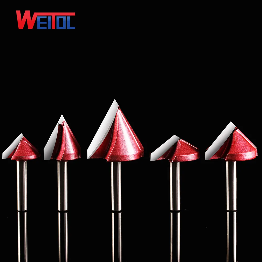 Высококачественный V-образный гравировальный инструмент 3D для дерева V-образная ЧПУ-роутер