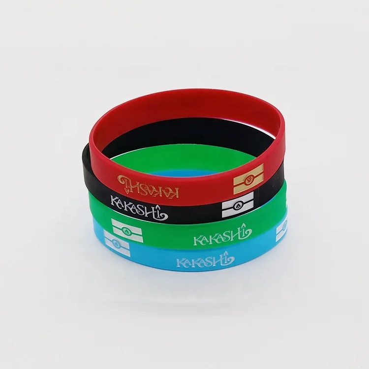 Custom Flag Silicone Bracelet Wristband Debossed Logo Custom Personalized Bracelet