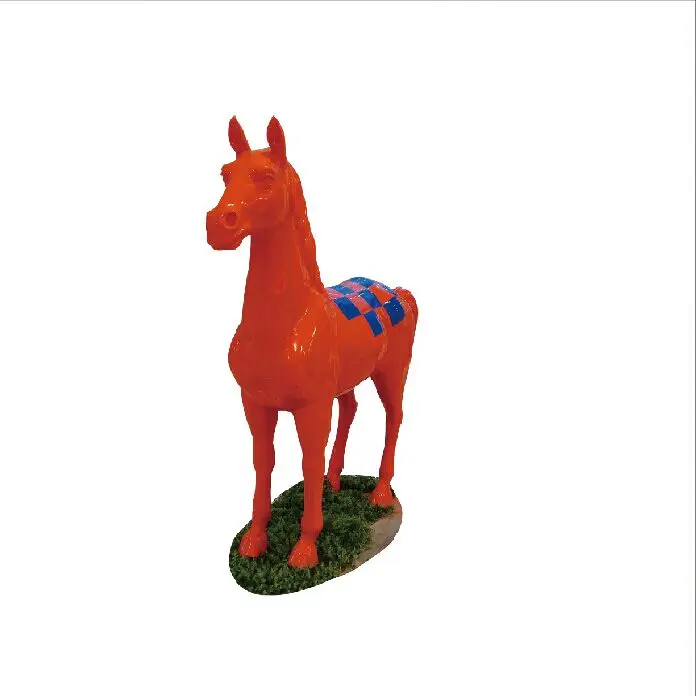 hot sale fibreglass animals sculptures life size horse mannequin manikin statues for sale