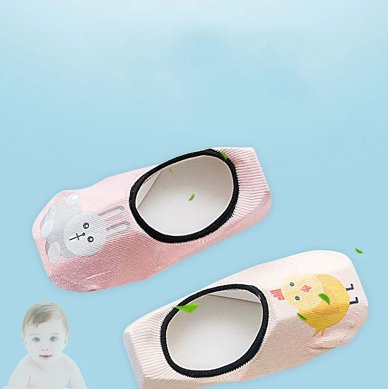
Wholesale 3-pack Non-slip Invisible Slip-on Toddler Baby Kids Barefoot Slipper Socks 