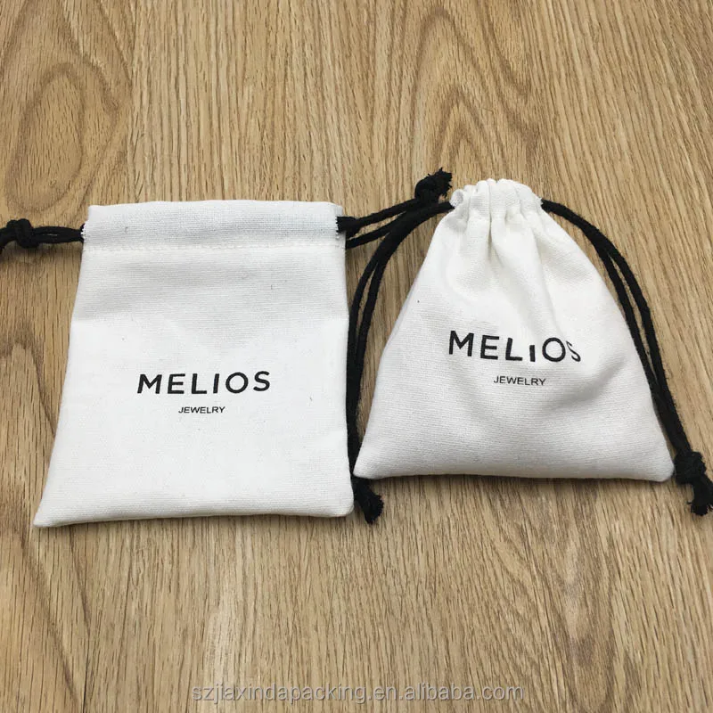 Cotton Jewelry Bag With Drawstring