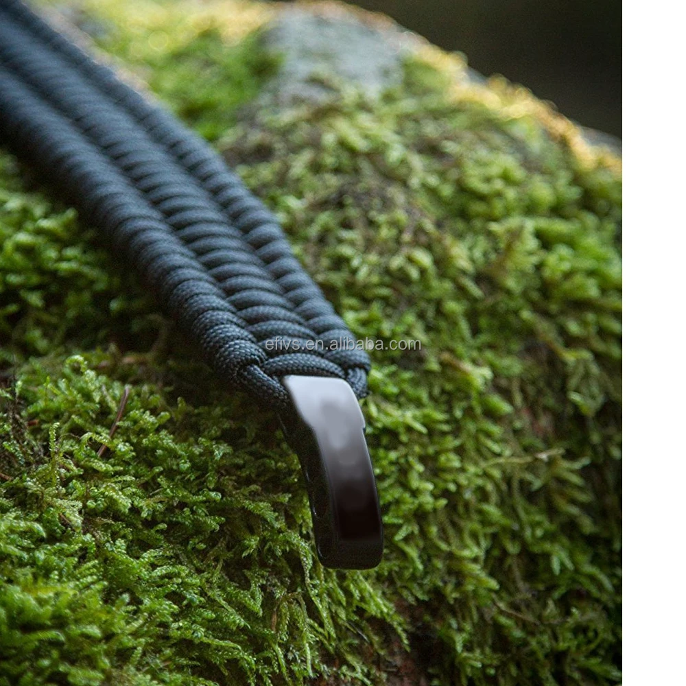 Wholesale 500 lb Paracord Survival Bracelet with Stainless Steel Black Bow Shackle