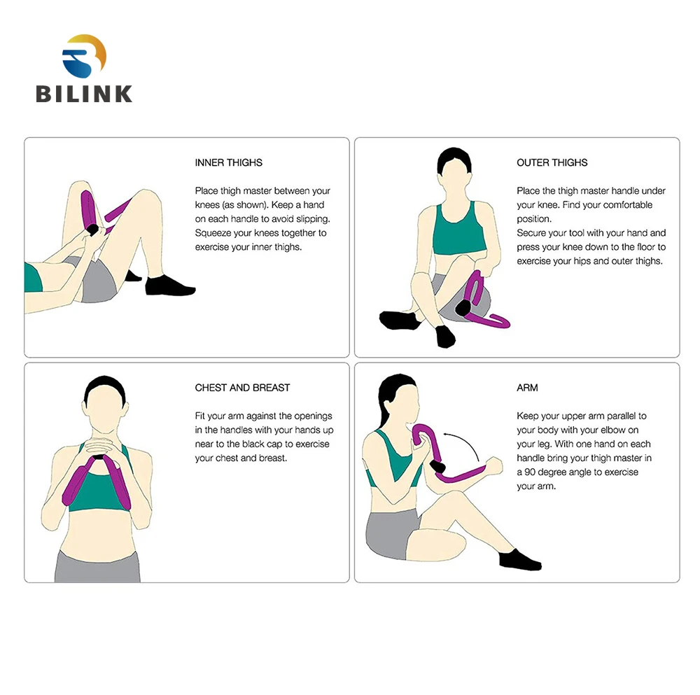 Bilink Soft Foam Arm And Leg Trainer Toner Gym workout exercise Body fitness slim magic leg Thigh Master