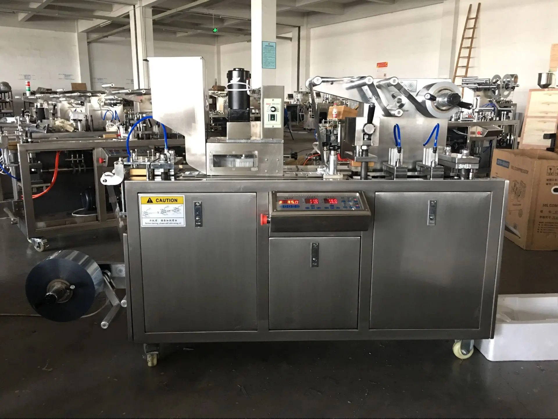 
DPP80 Pharmaceutical Aluminum Plastic Capsule Auto Blister Packing Machine 