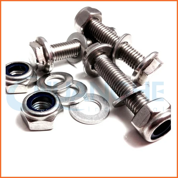 Low price hex bolts with nuts stainless steel carbon steel titanium bolts and nuts