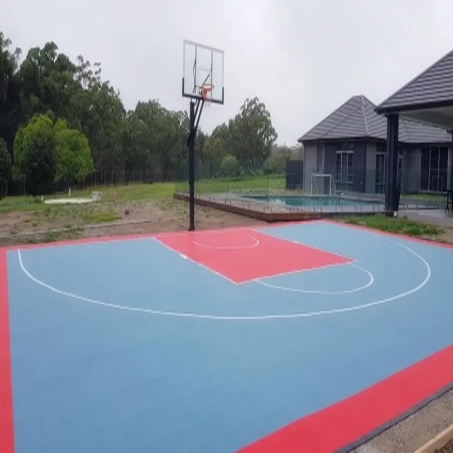 Factory Direct Sale Interlocking Sports PP  Portable 3x3 Half Court Backyard Basketball Court
