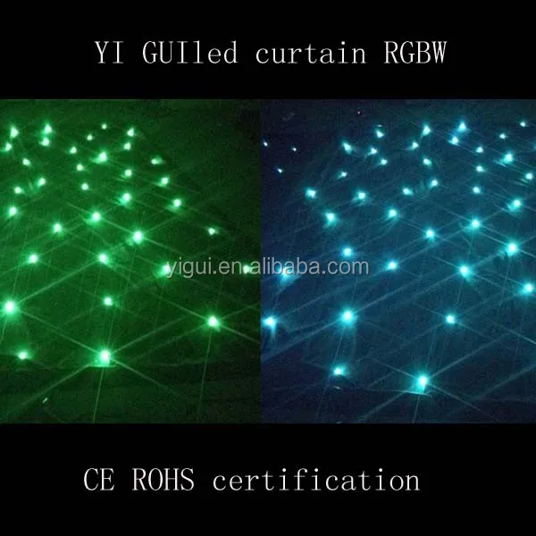 hot sale Indoor soft led stage light curtain/stage backdrop