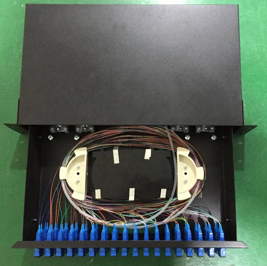 1U 2U 3U 19 дюймов 24 48 ядер оптоволоконная коммутационная панель 12 портов sc