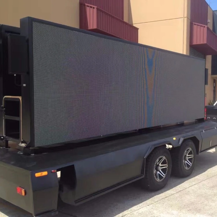 
2017 latest fashion top design led sign trailer for sale ODM 