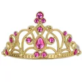 Europe Fashion Froze n Gold Plated Girl Fairy Tiaras Crown Hot Pink Kids Hairband Enfants Fancy