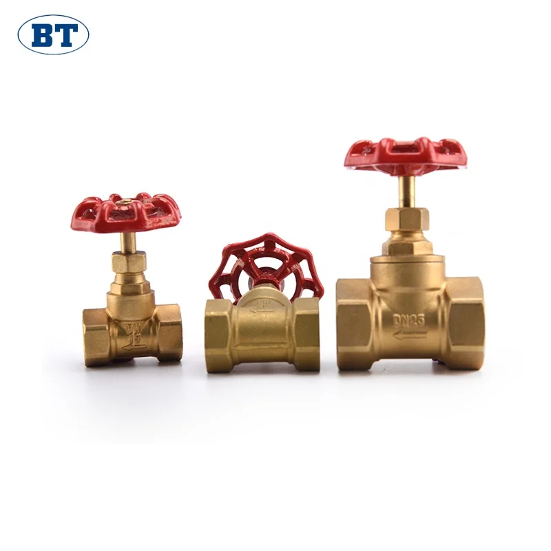 
BT4001 good market locking brass 3 way gate valve/stop valve 
