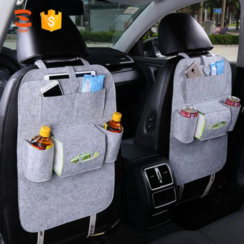 Hot Sell Auto Seat Back Felt Hanging Storage Bag Car Back Seat Organizer For Children