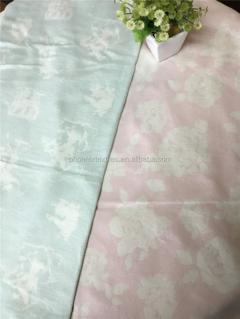 Recycled super soft baby 100%  merino wool blanket throw