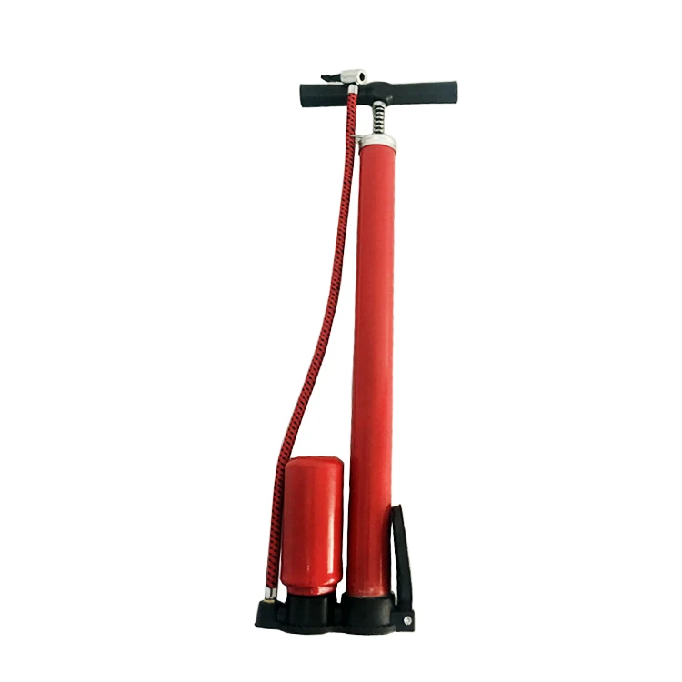 
China 2018 hot - selling durable red iron manual bicycle pump 