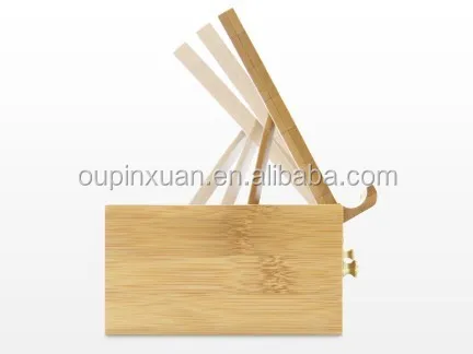 Adjustable Pad Stand 100% bamboo phone holder Desk OrganiserTidy Stationery storage Box with drawer