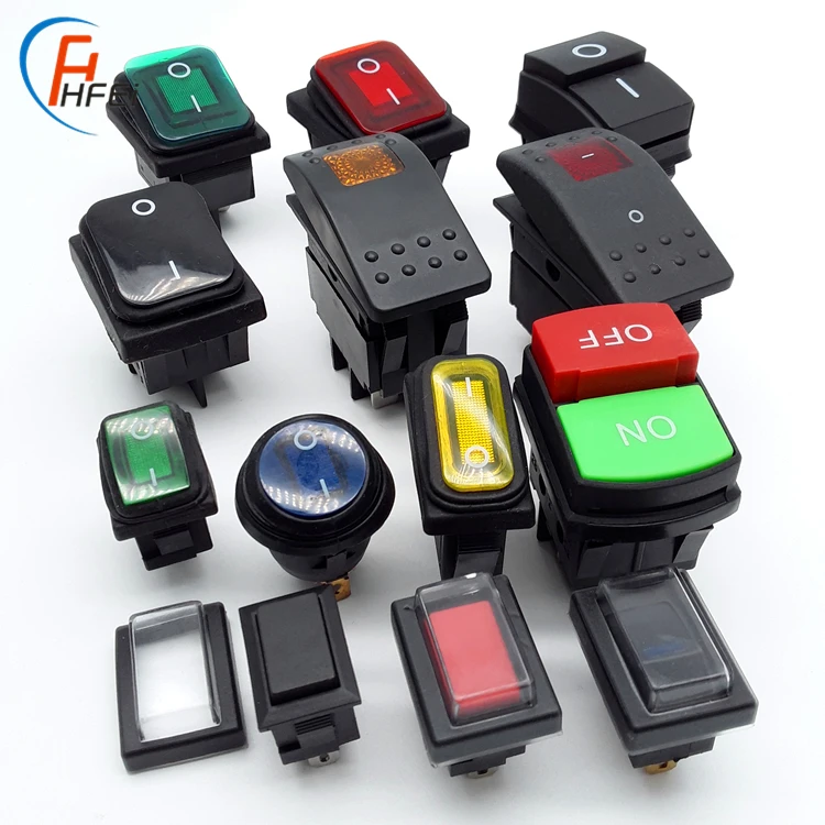 HF-KCD1 marine 12v 250vac 16a t100 55 led lamp waterproof ip68 rocker switch