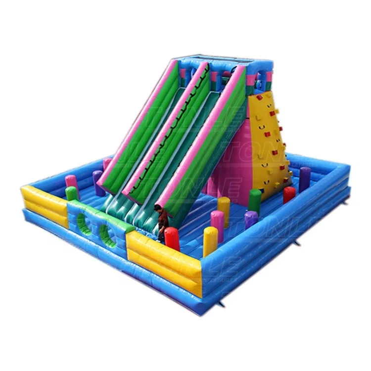 
Commercial garde inflatable rock climbing slide/inflatable dry slide for sale 