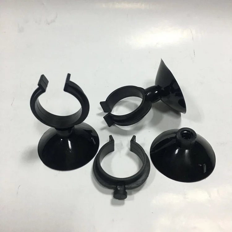 HiSin CA30 Transparent/black Various PVC and Silicone Powerful Vacuum Glass Suction Cup Without Assembleable clip