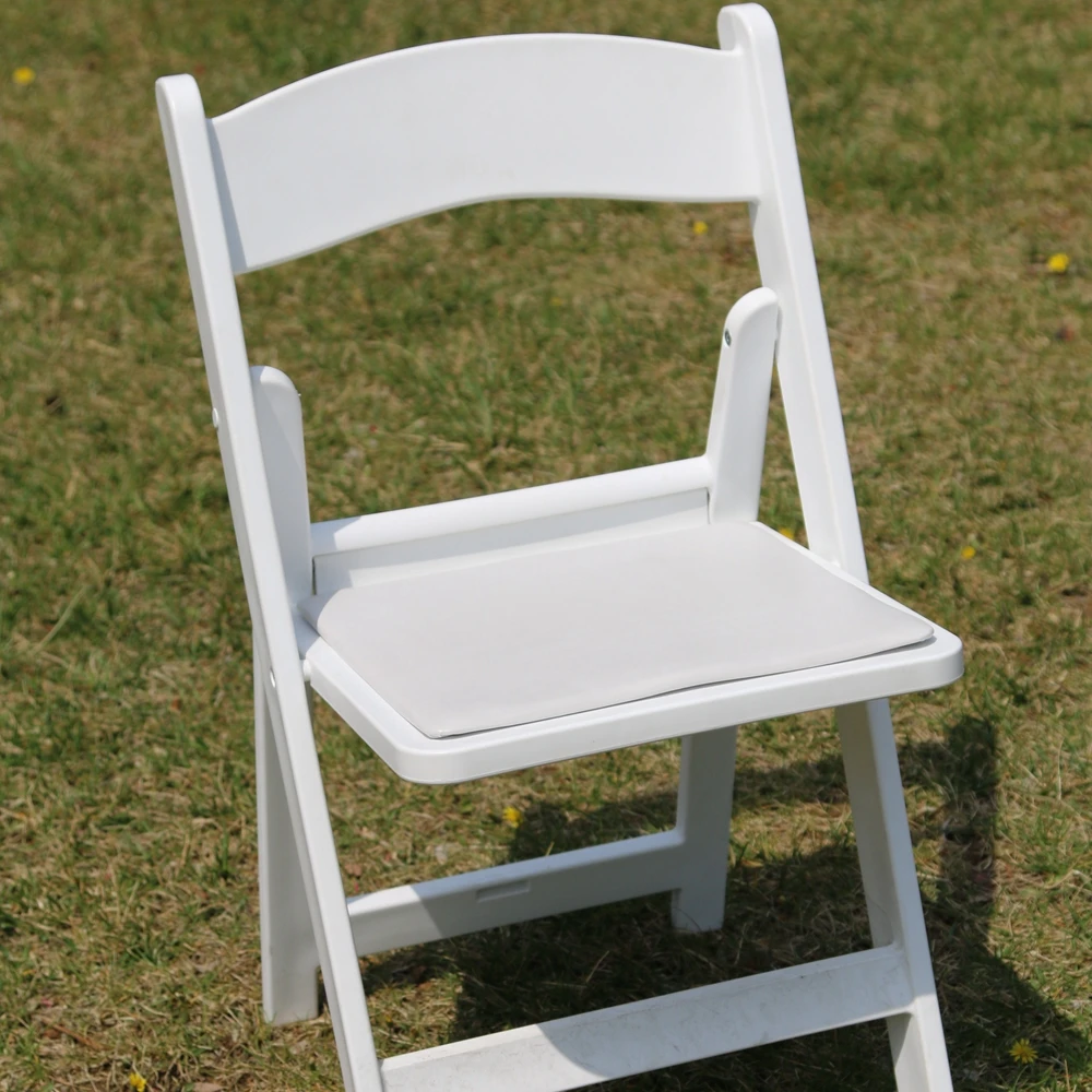 hot sale wholesale plastic white wedding wimbledon folding chair