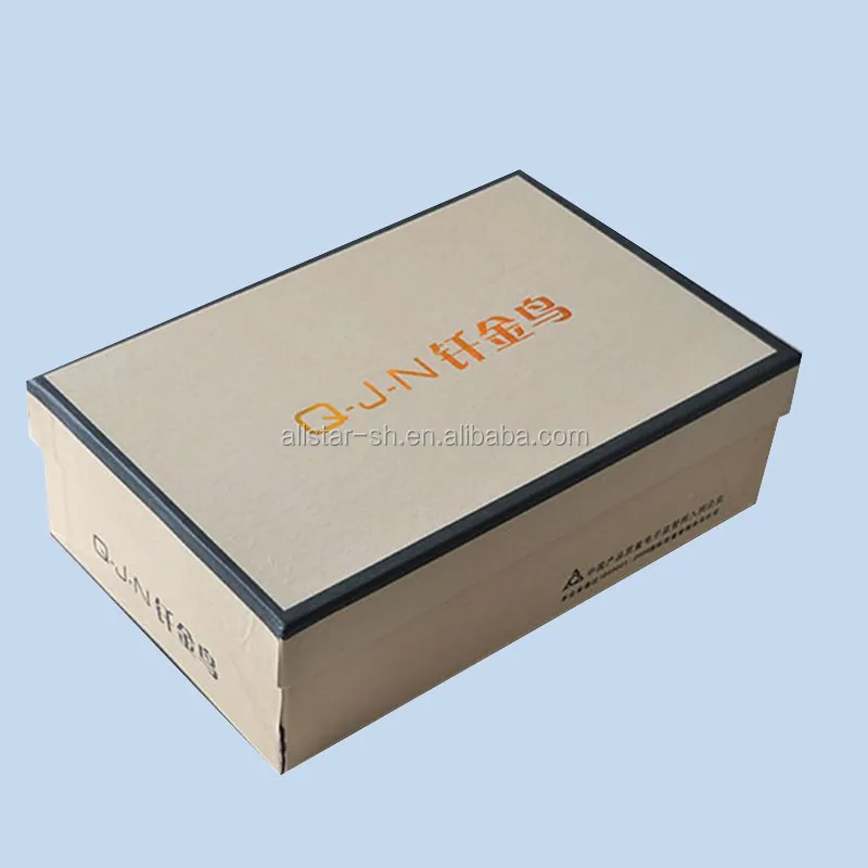 2016 горячий продавать коричневый крафт бумажная коробка для обуви