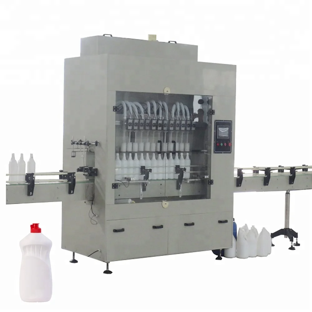 Automatic anti corrosion plastic bottle high viscosity liquid agrochemicals bleach filling machine