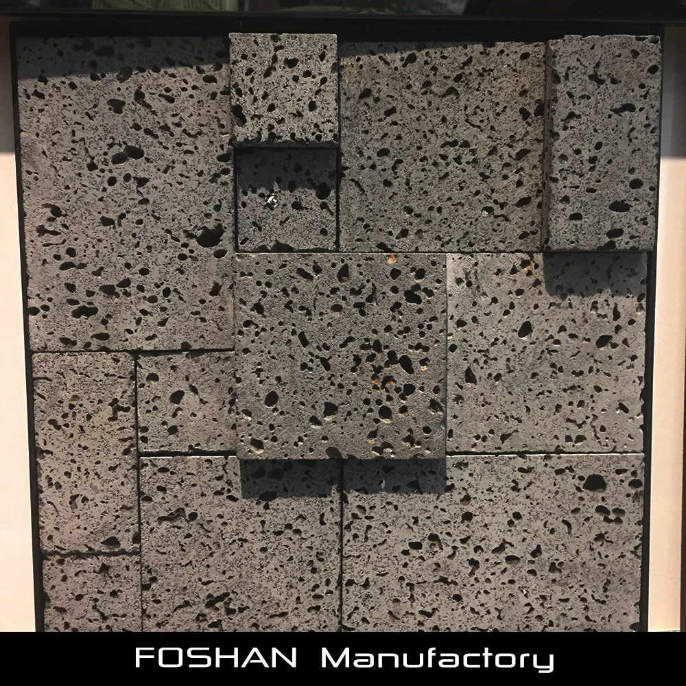 
Foshan Supplier Basalt Stone Mosaic mosaico de Basalto 