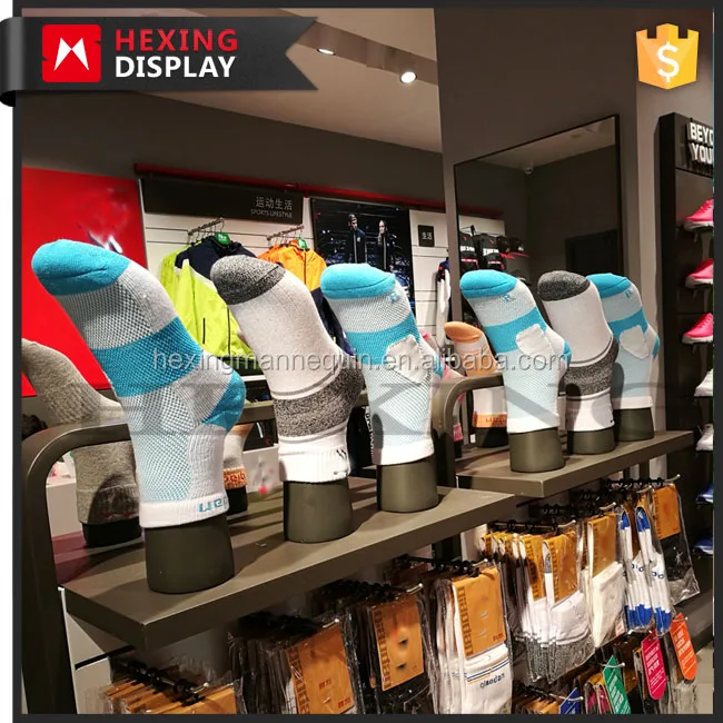 Hot Selling FRP Sports Female Foot Mannequin With Magnet Stand