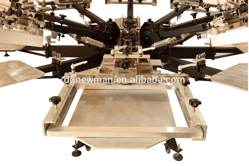 Factory low price 8 color 8 station stencil silk screen printing machine DIY cloth T shirt for sale