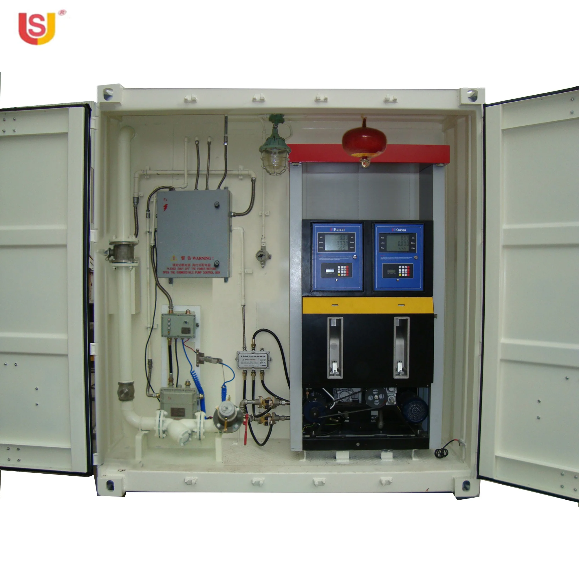 
single dispenser double nozzle mini filling portable mobile fuel station 
