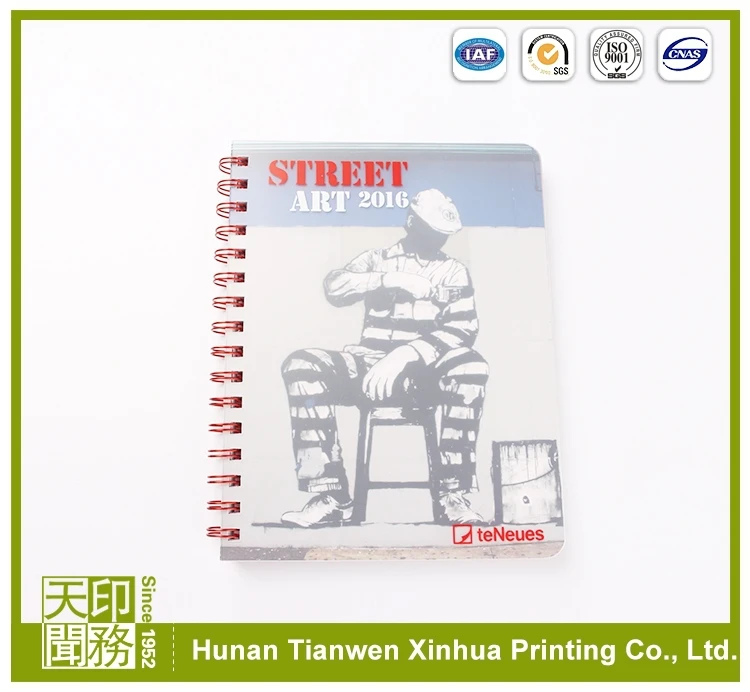 
small pocket student paper notebook with pvc cover 