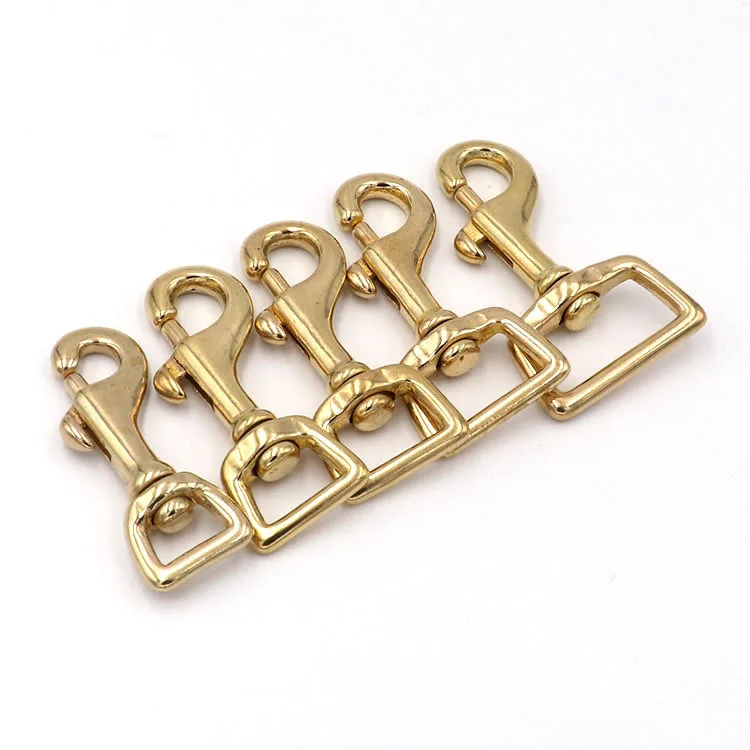 Multi use hardware accessories brass swivel snap hook brass snap hooks