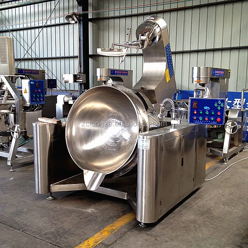 Automatic Industrial Cooking Pot With Mixer