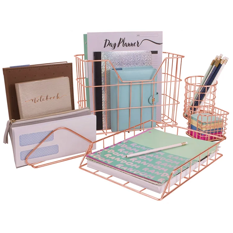 table organizer letter tray organizer desk organizer set for home, office,pen holder