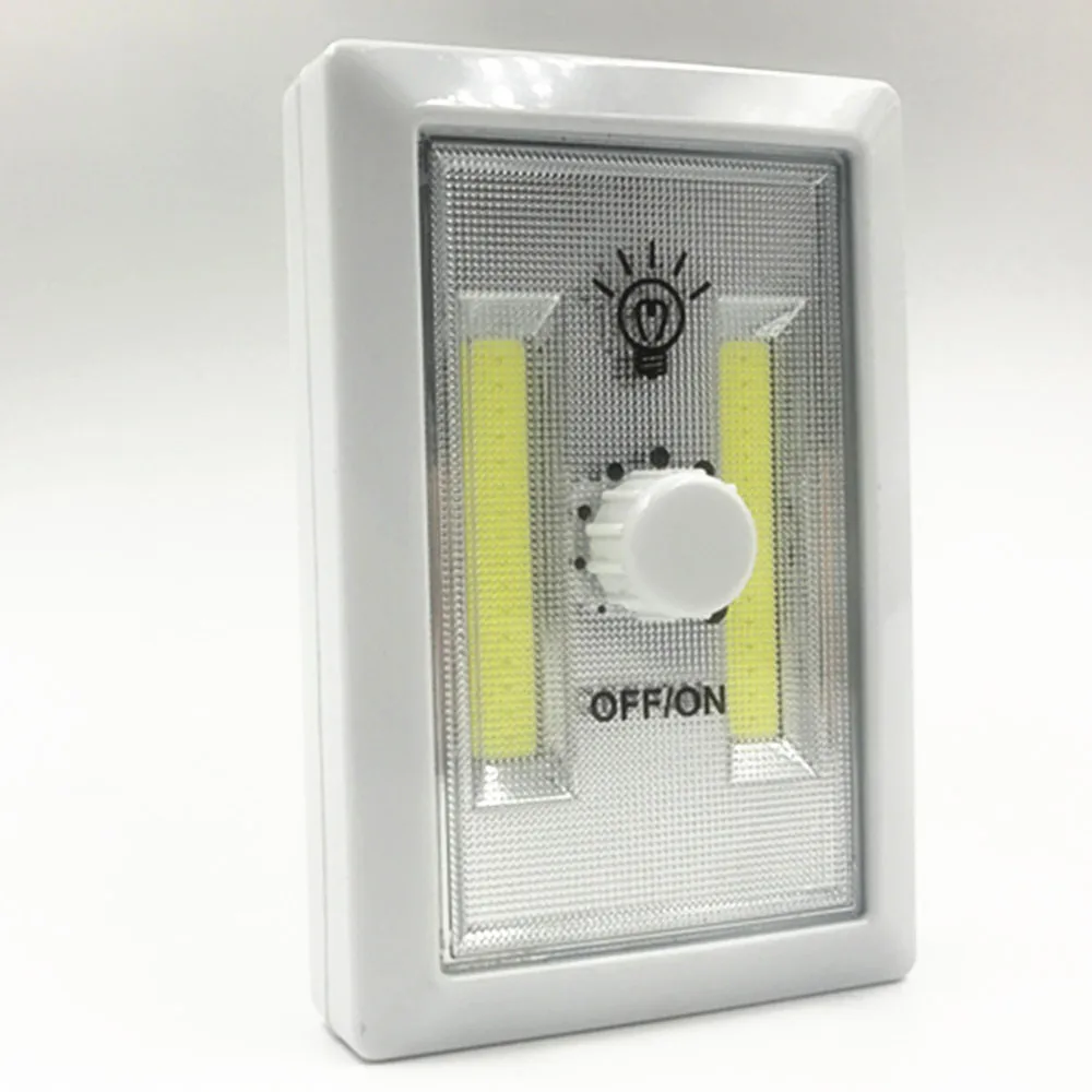 Hot selling Wall Mounted Cordless COB Switch Light Emergency Lamp Adjustable brightness night work light