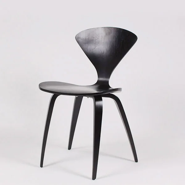 CH177 black plywood chair Norman Cherner dining Chair