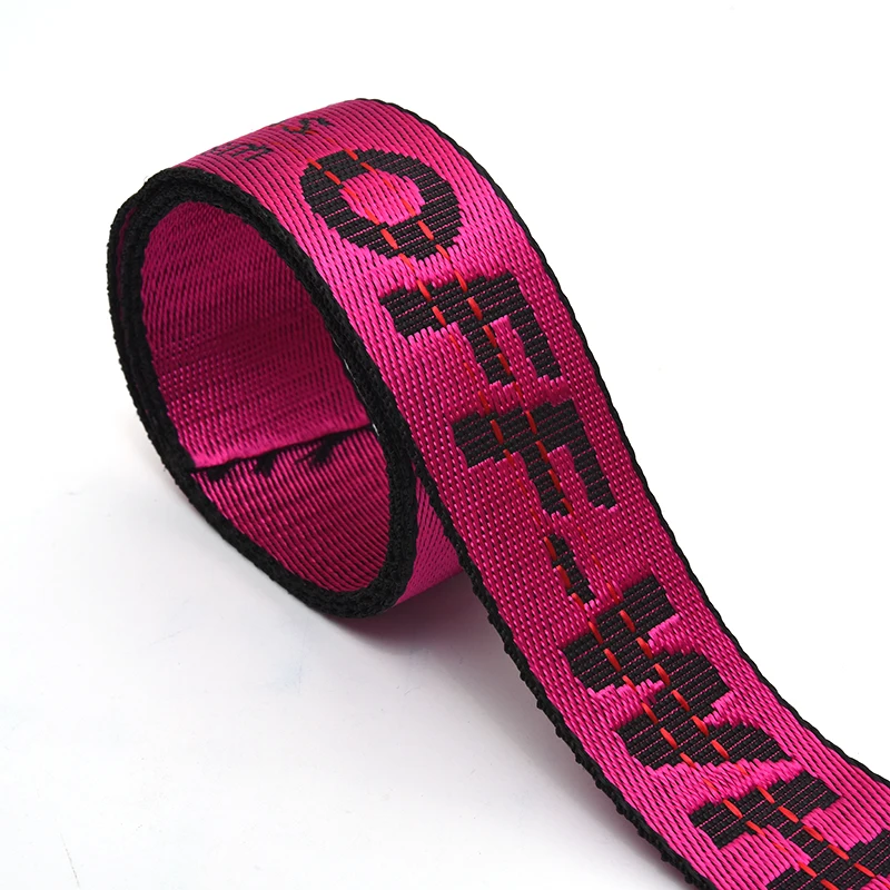 Высококачественная плотная лента, жаккардовая плетеная нейлоновая тесьма