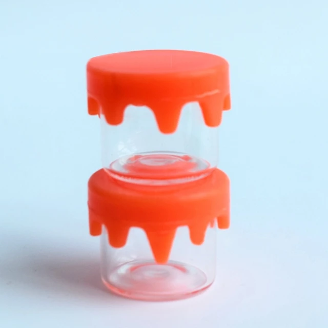  Стеклянная банка из боросиликатного стекла 100 мл с силиконовым покрытием